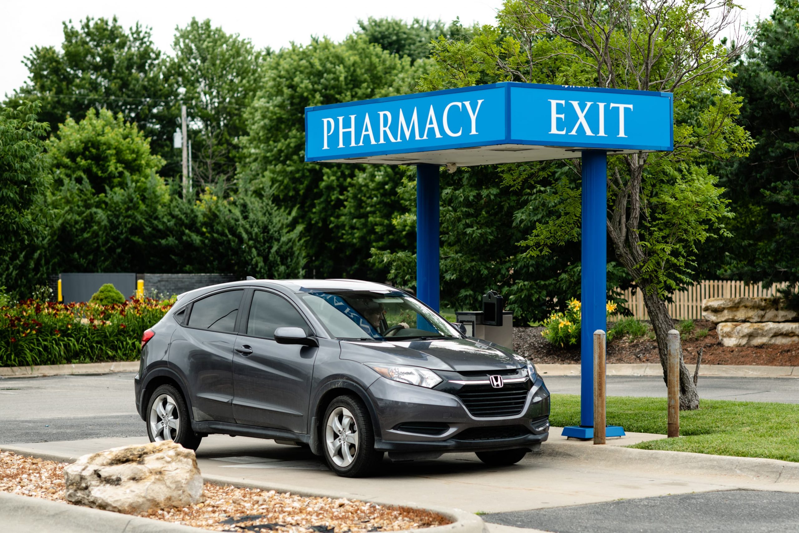 Drive thru pharmacy windows make picking up prescriptions easy and quick